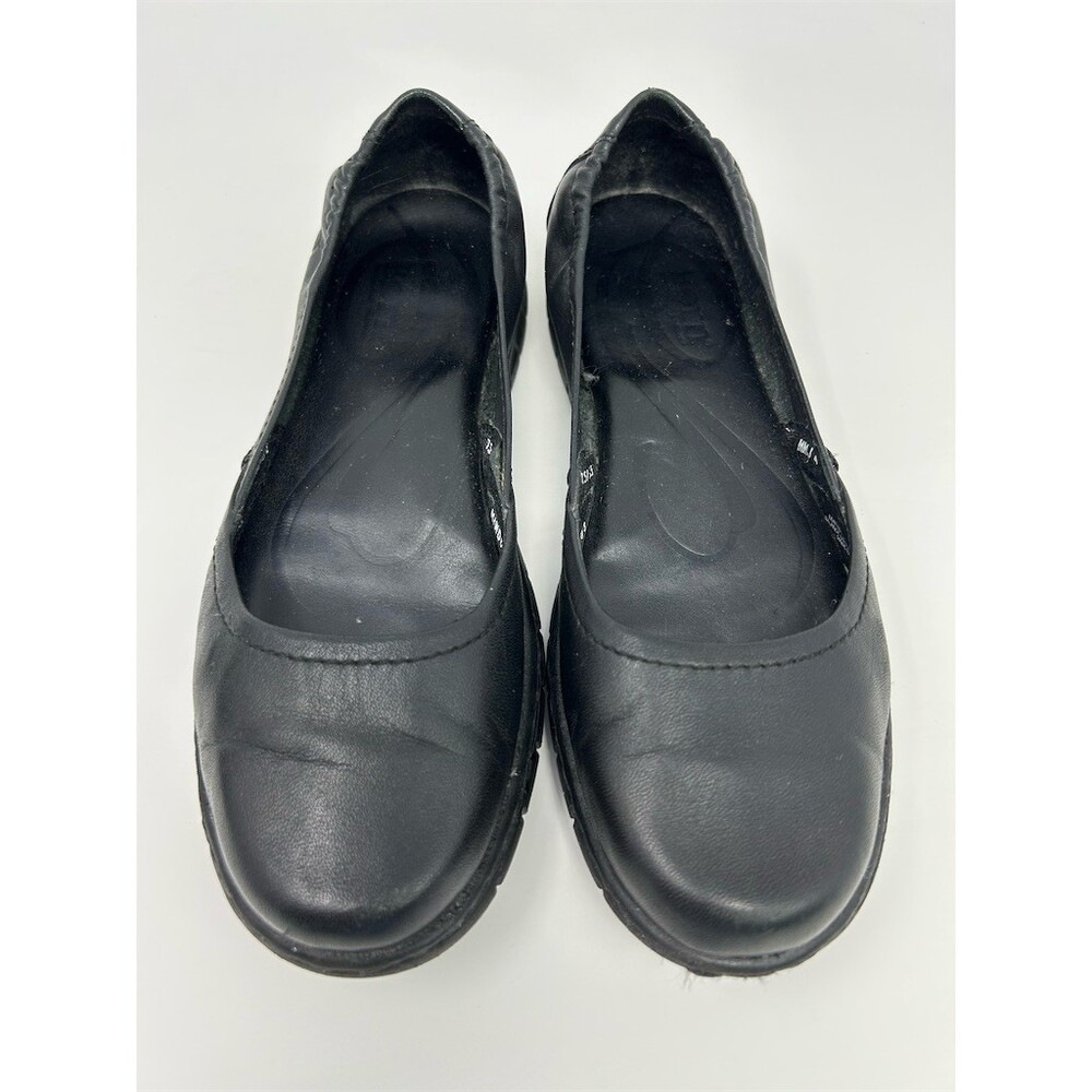 Born Black Leather Slip-On Round Toe Casual Ballet Flats Womens Size 7.5 - Picture 6 of 13